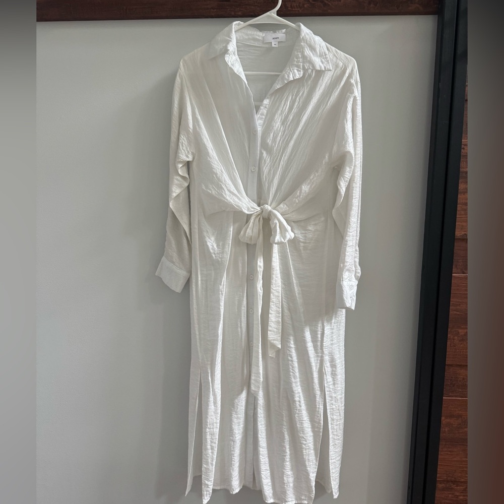 Sheer white maxi sundress